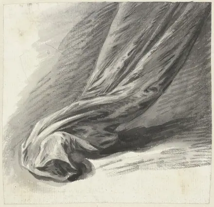 Draperiestudie, RP-T-1952-265 — Unknown artist