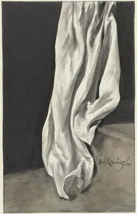 Draperiestudie, RP-T-1952-261 — Unknown artist