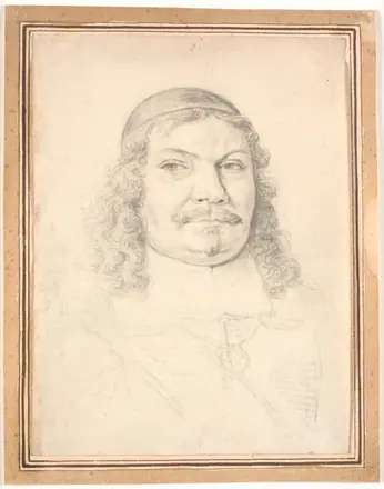 Portræt af den holstenske-gottorpske kansler Johan Adolph Kielman von Kielmanseck (1612-1676). Brystbillede enface til højre — Jürgen Ovens