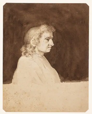 Portræt af en dame, profil mod højre — Cornelius Høyer