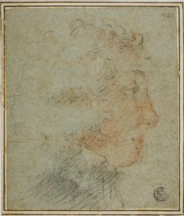 Profile of Young Man to Right — Style of Carlo Dolci