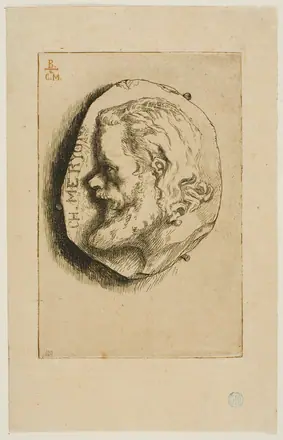 Portrait of Meryon in Profile — Félix Henri Bracquemond
