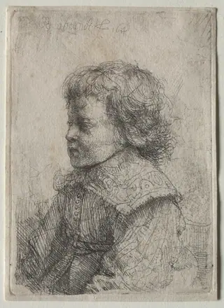 Portrait of a Boy in Profile — Rembrandt van Rijn
