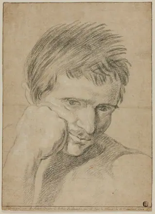 Bust of Young Man Resting Chin on Hand — Bernard Picart