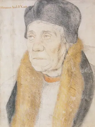 William Warham, Archbishop of Canterbury, drawing by Hans Holbein the Younger