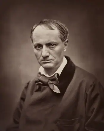 Étienne Carjat, Portrait of Charles Baudelaire, circa 1862 — Étienne Carjat