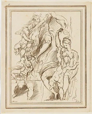 Study of Venus and Cupid, from "Prove di Vari Rami Inediti [...]" — Francesco Rosaspina