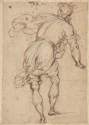 Male Figure Seen from Behind — Alessandro Maganza