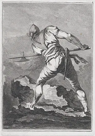 Lunging Soldier Seen from Behind — Matthias Pfenninger
