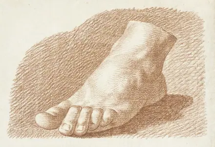 Foot Study LACMA M.79.231.33 — John Augustus Nahl (Germany, Berlin, 1710-1785)