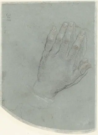 Studie van een paar handen Schetsbladen met figuurstudies (serietitel), RP-T-1953-431(V) — Unknown artist