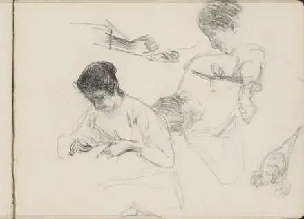 Handwerkende vrouw, RP-T-1976-104-31 — Unknown artist