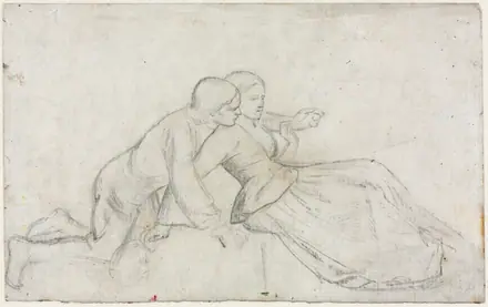 Study for "The Hireling Shepherd" — William Holman Hunt
