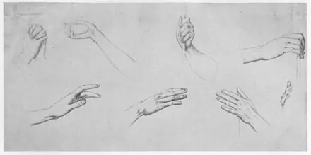 Julius Schnorr von Carolsfeld Händestudien — Julius Schnorr von Carolsfeld